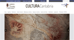 Desktop Screenshot of culturadecantabria.com