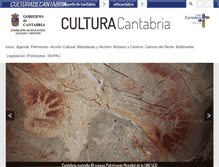 Tablet Screenshot of culturadecantabria.com